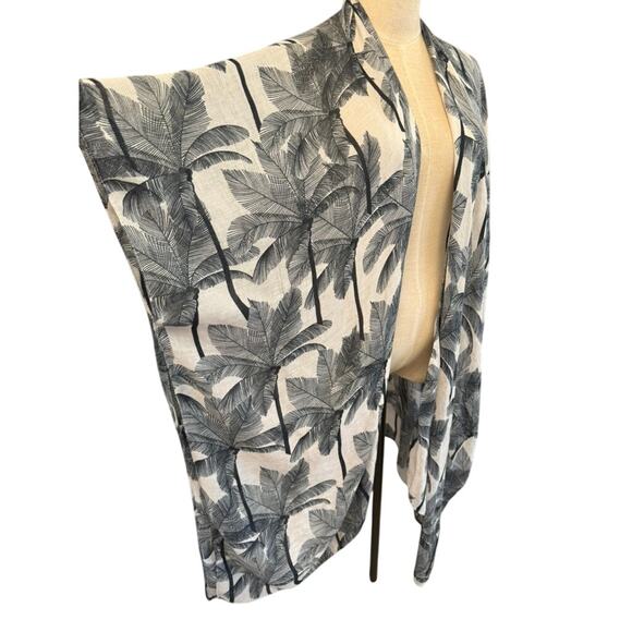 NWT!! "SONOMA" Beachy Swimsuit Cover Up One Size MSRP-50.00 Palm Tree Poolside - Picture 2 of 8